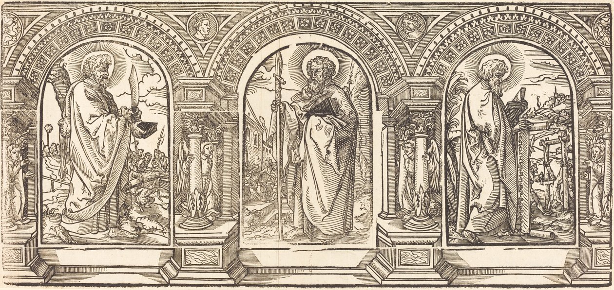 Mesih ve Havarileri I by German 16th Century after Martin Schongauer