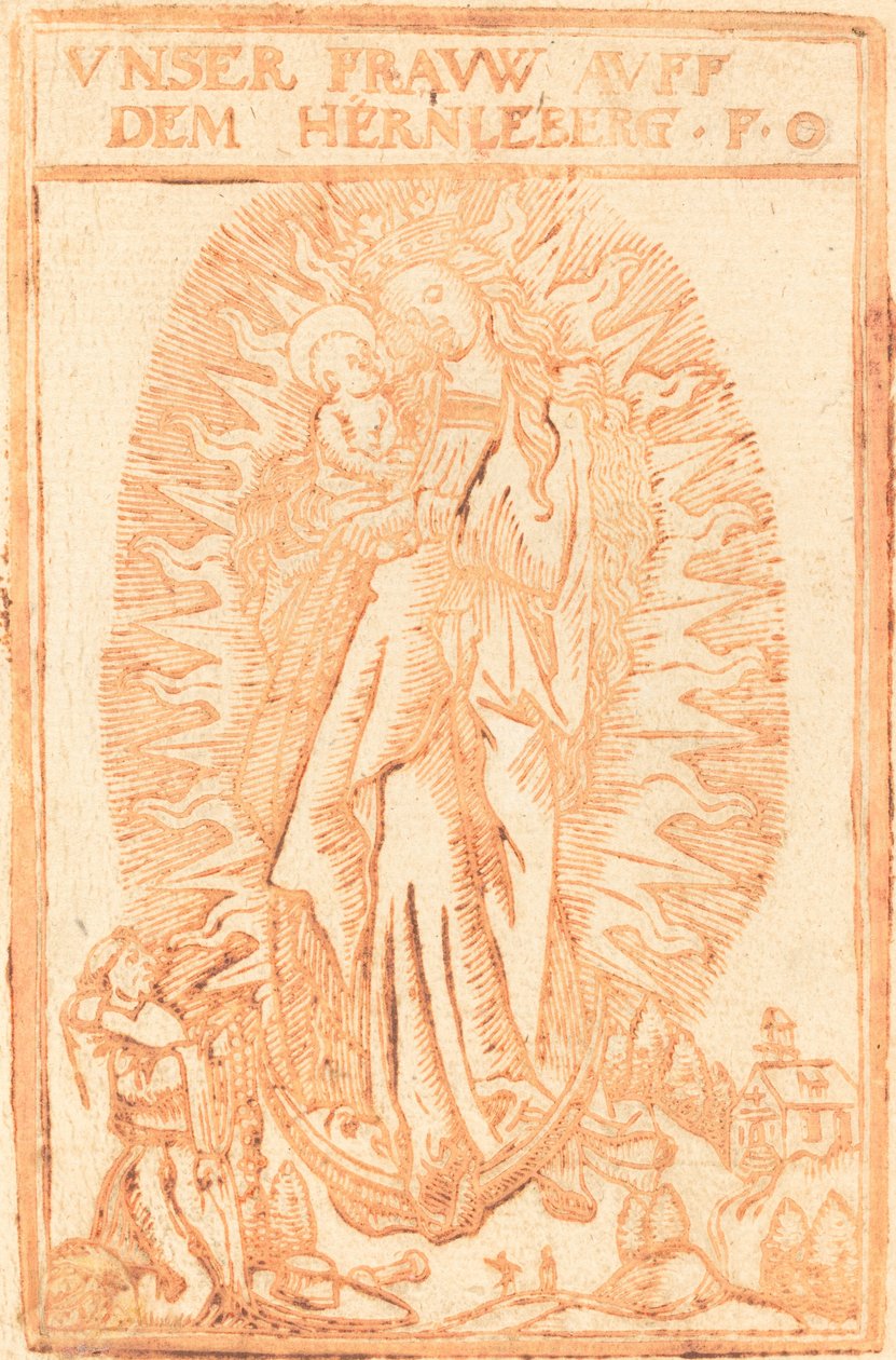 Hernlebergli Madonna by German 17th Century