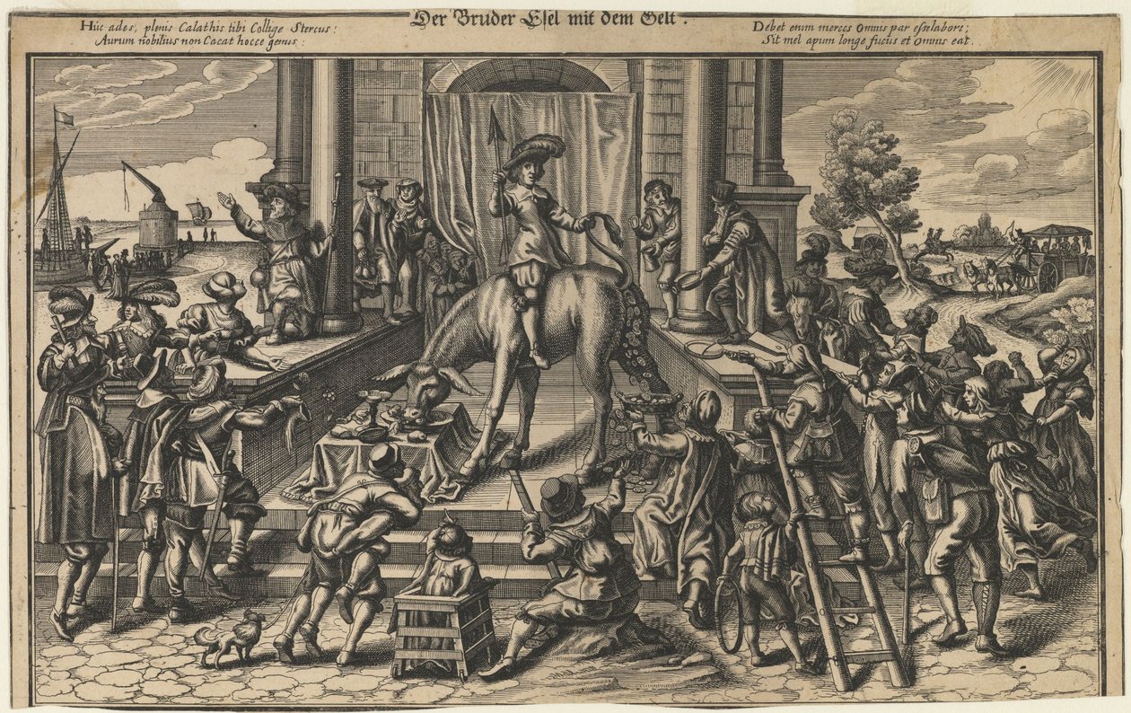 Paralı Kardeş Eşek, 17. Yüzyılın Başları. by German Master