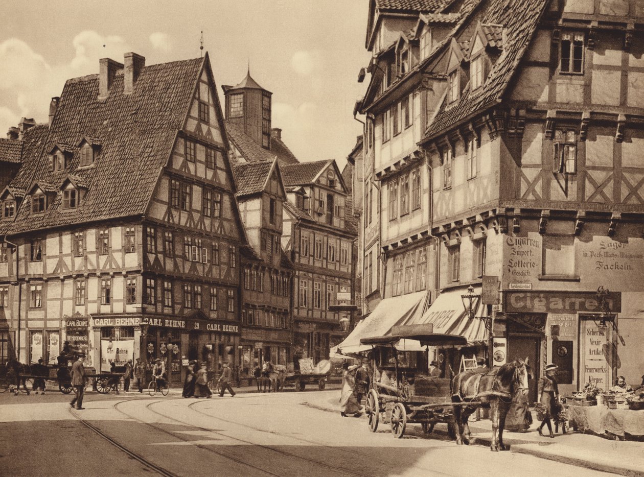 Marktstrasse, Hannover (siyah-beyaz fotoğraf) by German Photographer