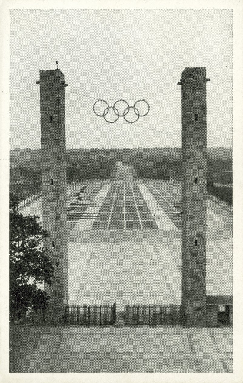 Reichssportfeld, Berlin (b/w fotoğraf) by German Photographer