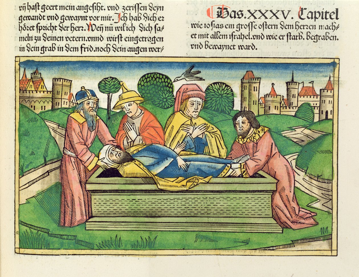2 Chronicles 35 24 Nürnberg İncilinden (Biblia Sacra Germanaica) Josiah