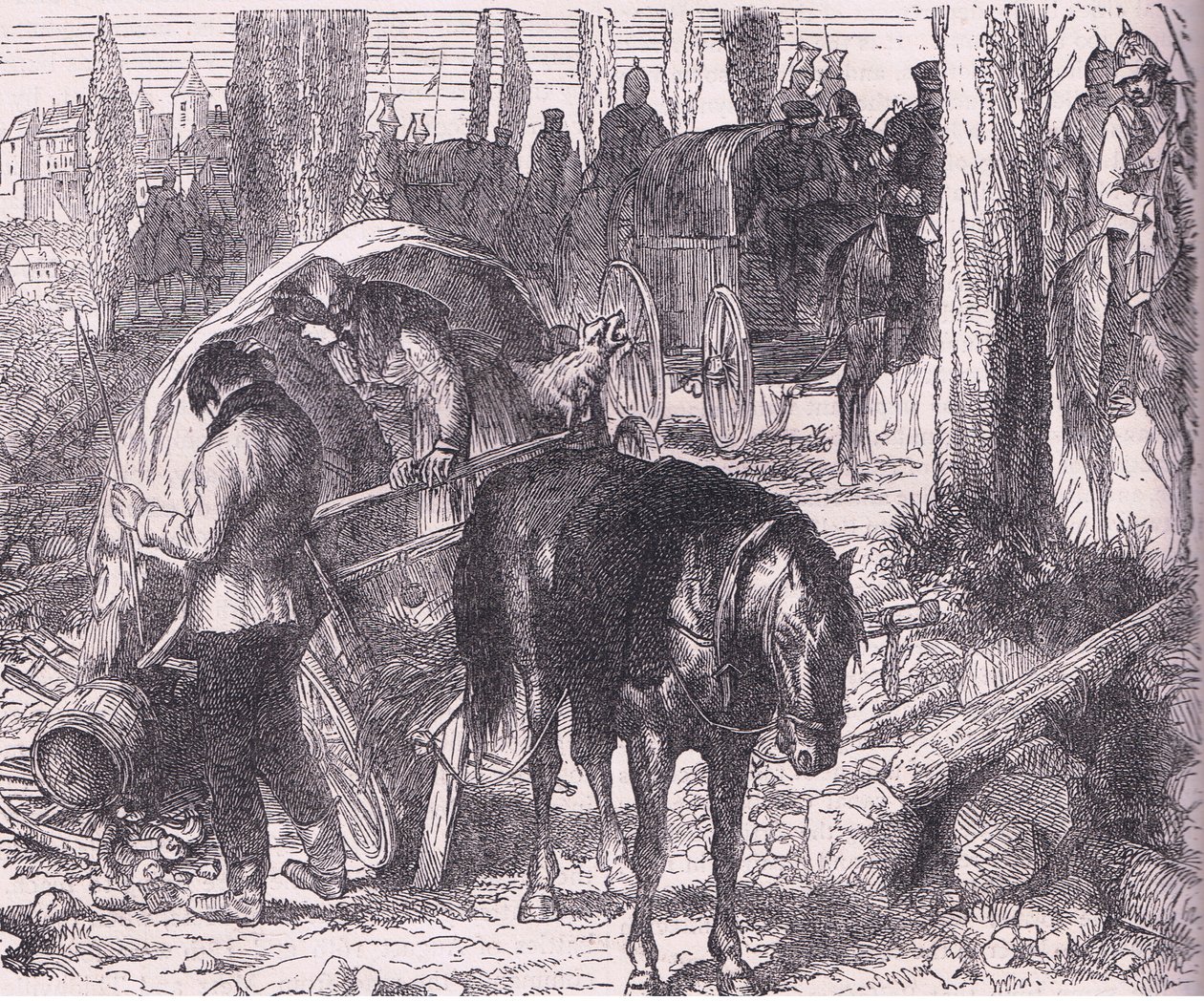 Bir döküm, Cassell ve Company Limited tarafından yayınlanan Fransa ve Almanya arasındaki Savaşın Cassells Tarihi, c.1890 (litho) by German School