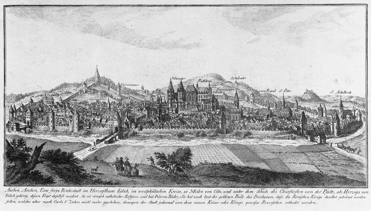 Aachen (aşındırma) by German School