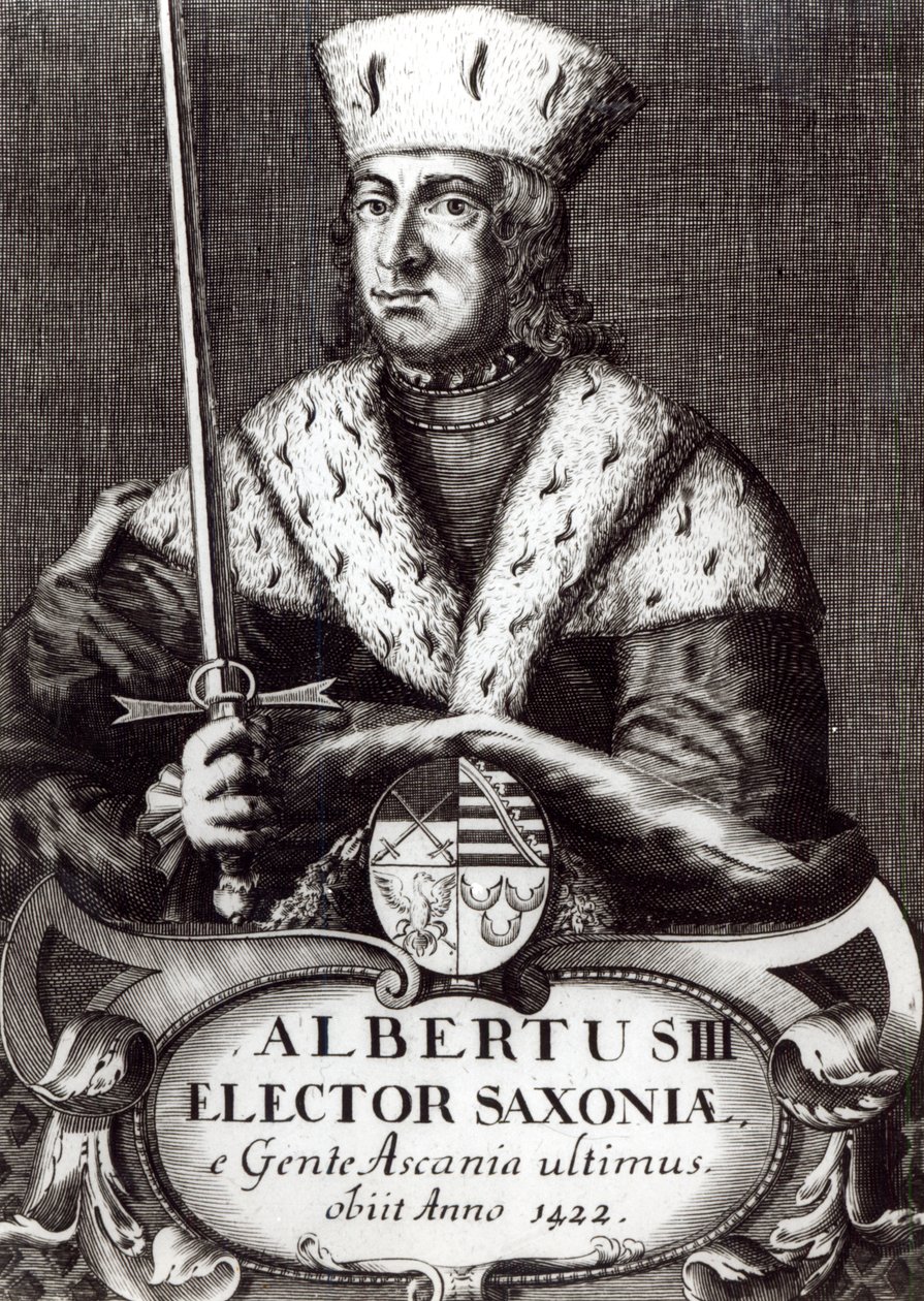 Albert III, Ascanian hanedanının son Saksonya Seçmeni by German School