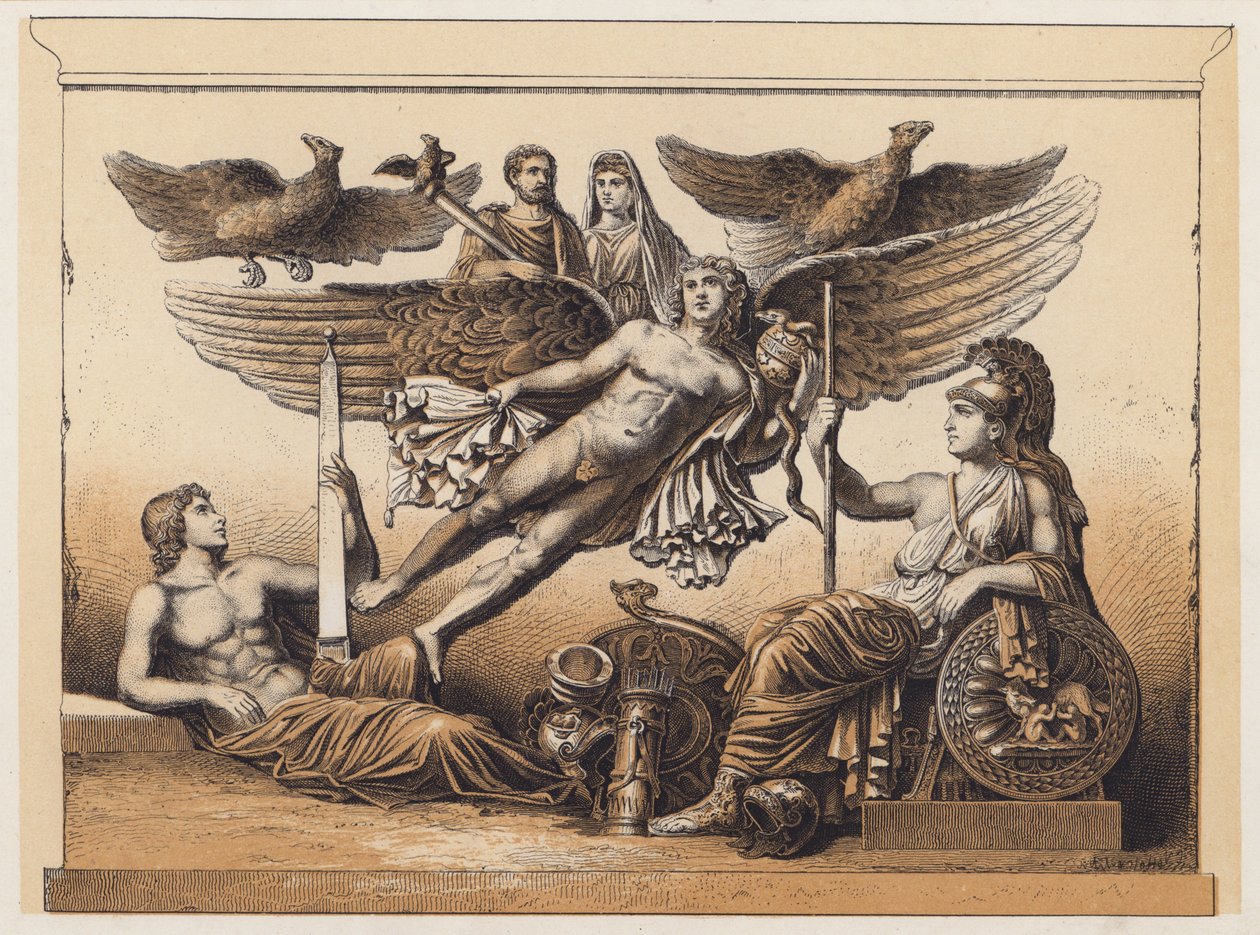 Apotheosis (renkli lito) by German School