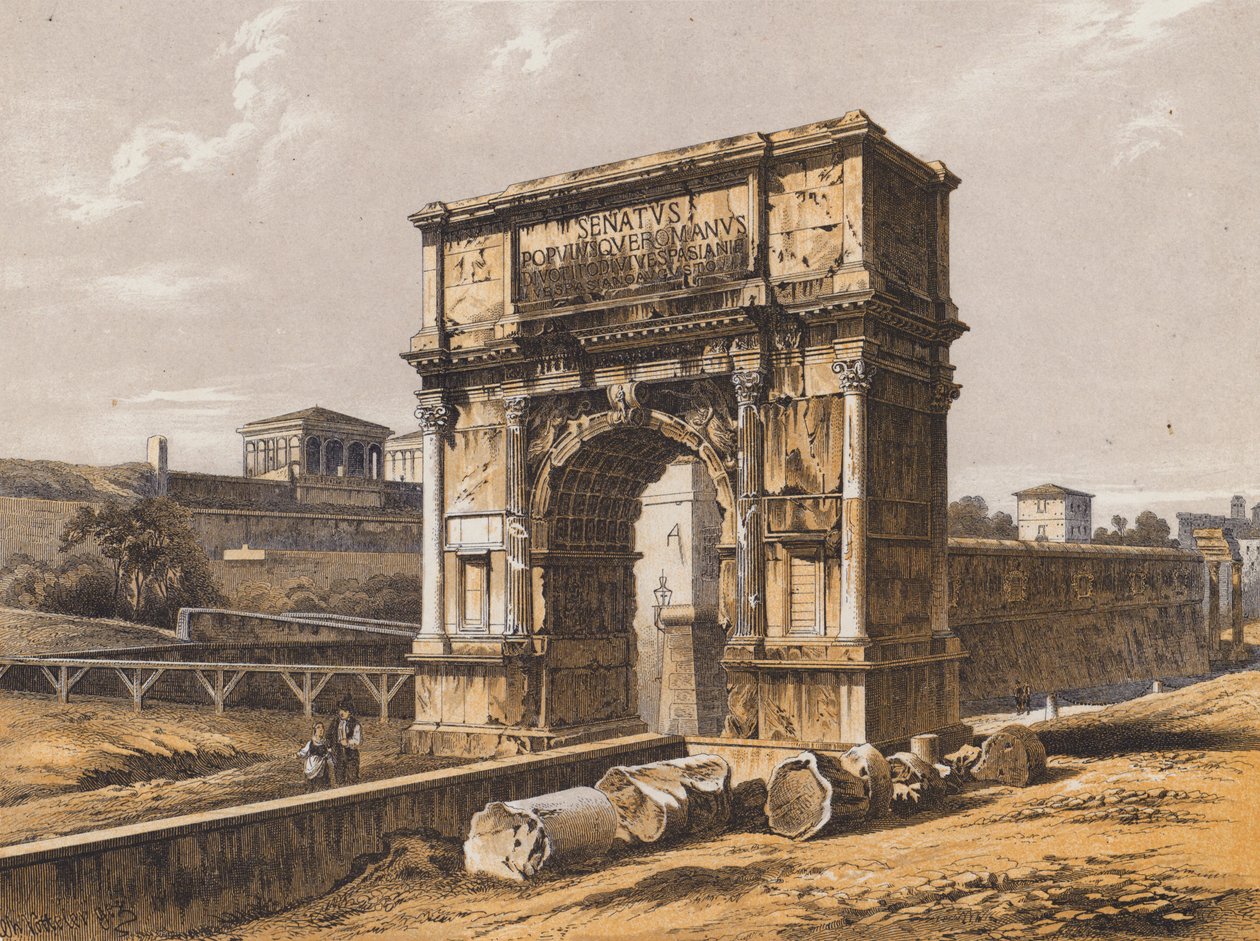 Titus Kemeri, Roma (renkli lito) by German School