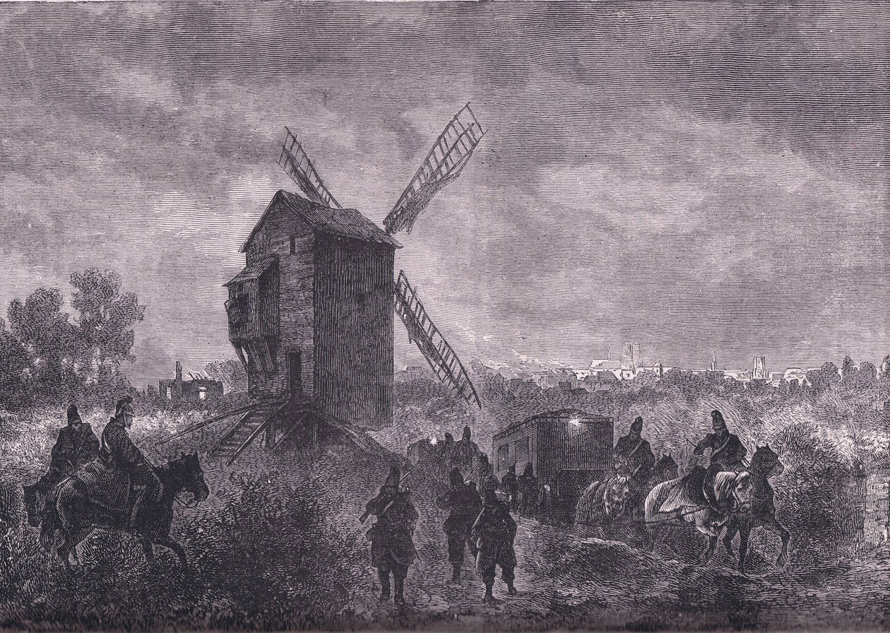 Orleans'tan önce, Cassell ve Company Limited tarafından yayınlanan Fransa ve Almanya arasındaki Savaş Tarihi, Cassells History of the War, c.1890 (litho) by German School