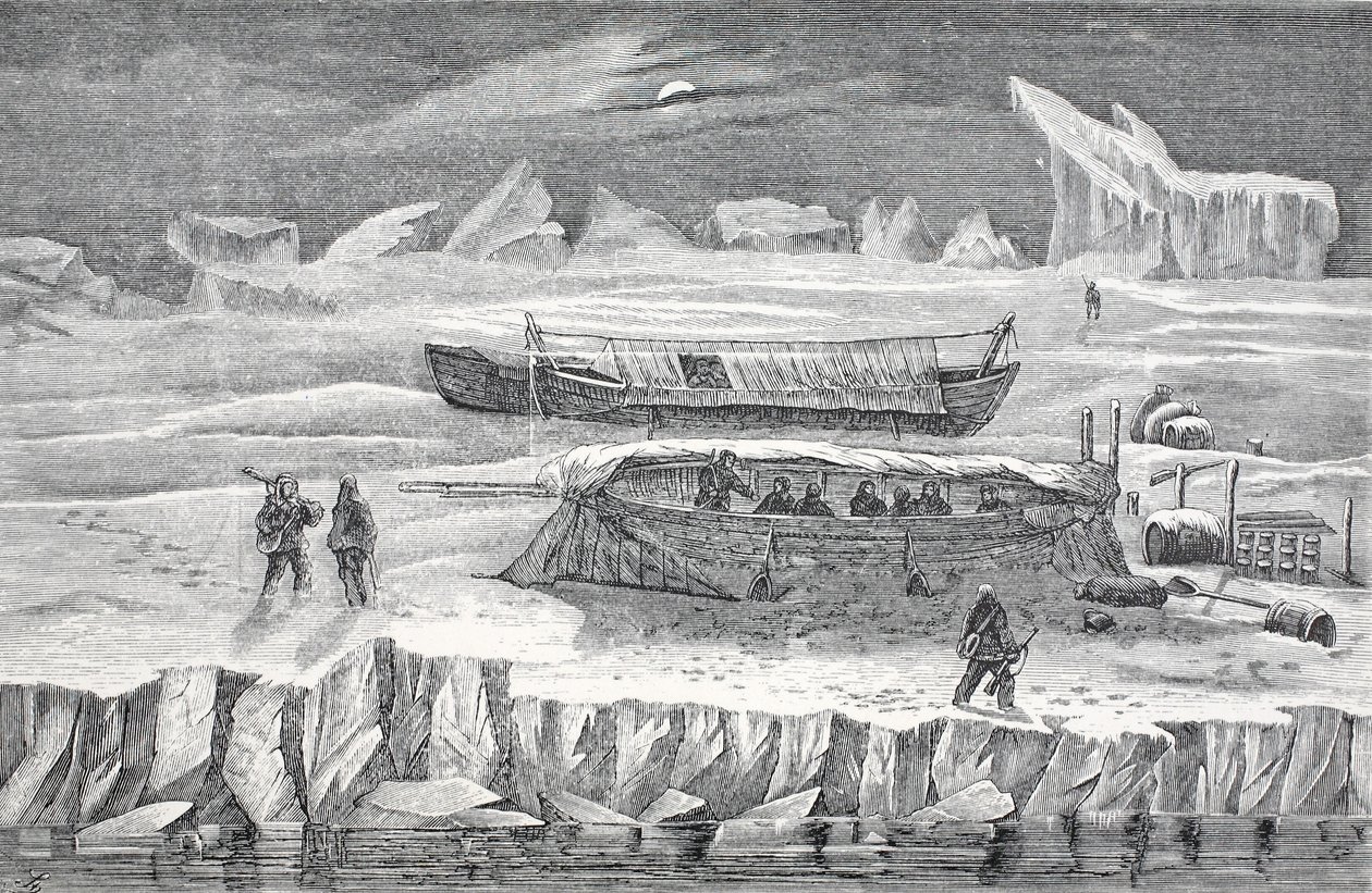 Teknelerde Bivouac, pub. Londra 1874 by German School