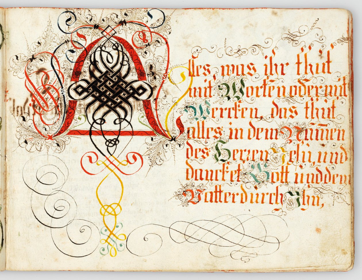 Kaligrafi el yazması, Augsburg, c.1720-30 by German School