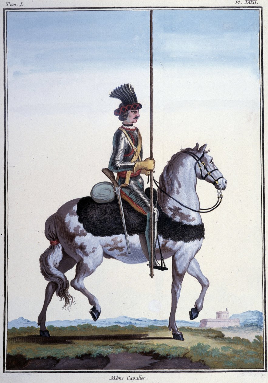 Cavalier - Saxe Kontu'nun “Hayallerim”de, ed. Desaint ve Saillant, Paris by German School