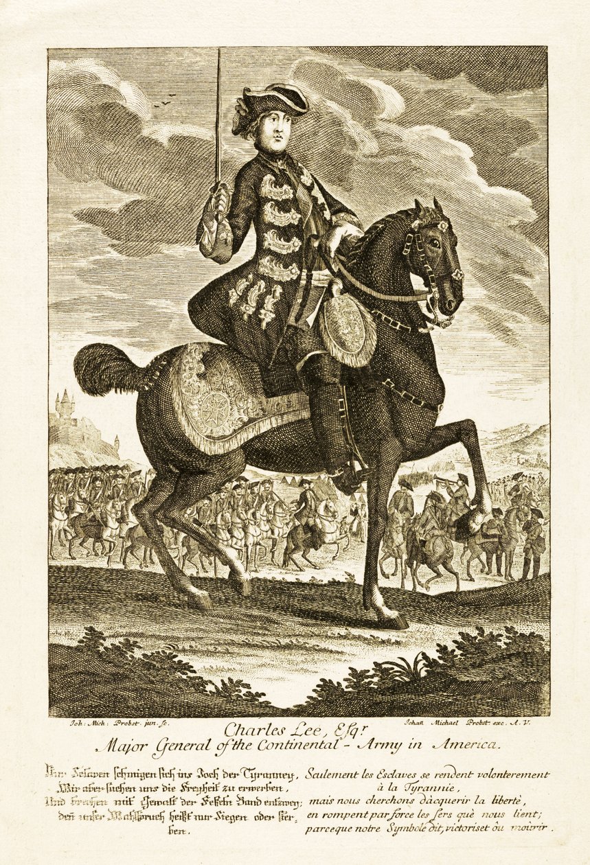 Charles Lee, Esq, Amerika Kıta Ordusu Tümgenerali by German School