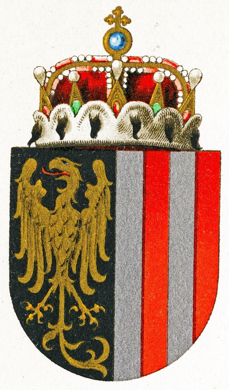 Yukarı Avusturya arması, 1898 dolayları by German School