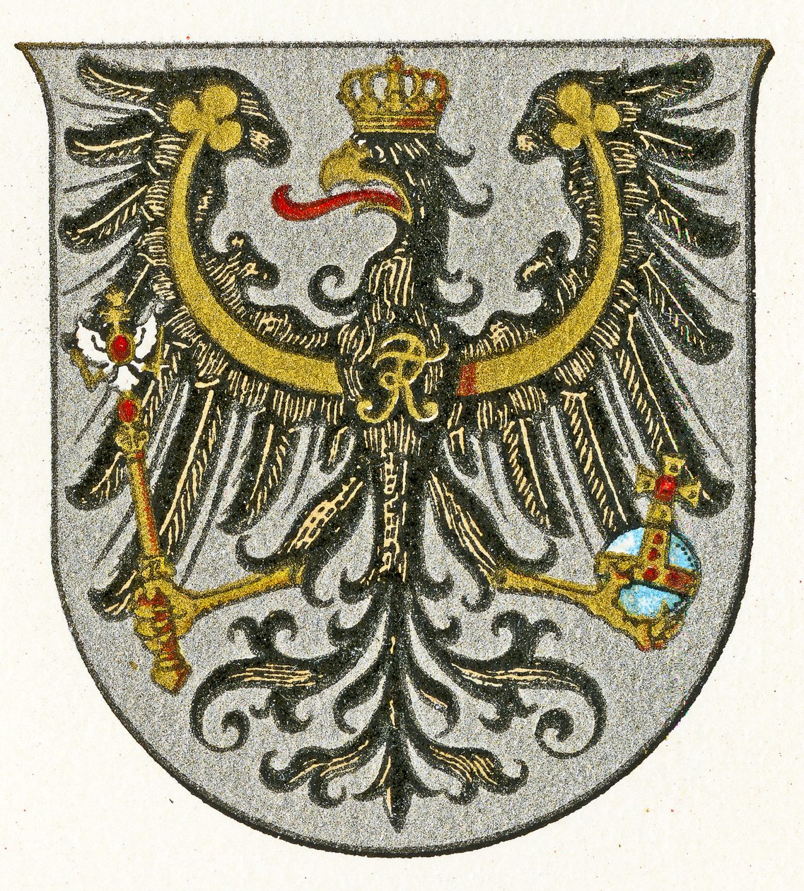 Prusya Krallığı ve daha sonra Doğu Prusya Eyaleti arması, c.1898 by German School