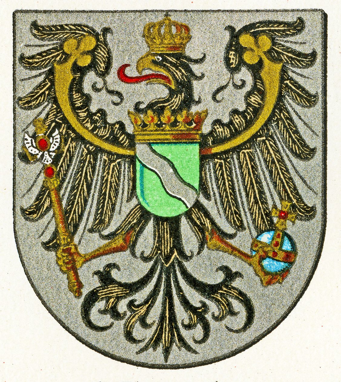 Ren Eyaleti arması (Provinz Rheinland), c.1898 by German School