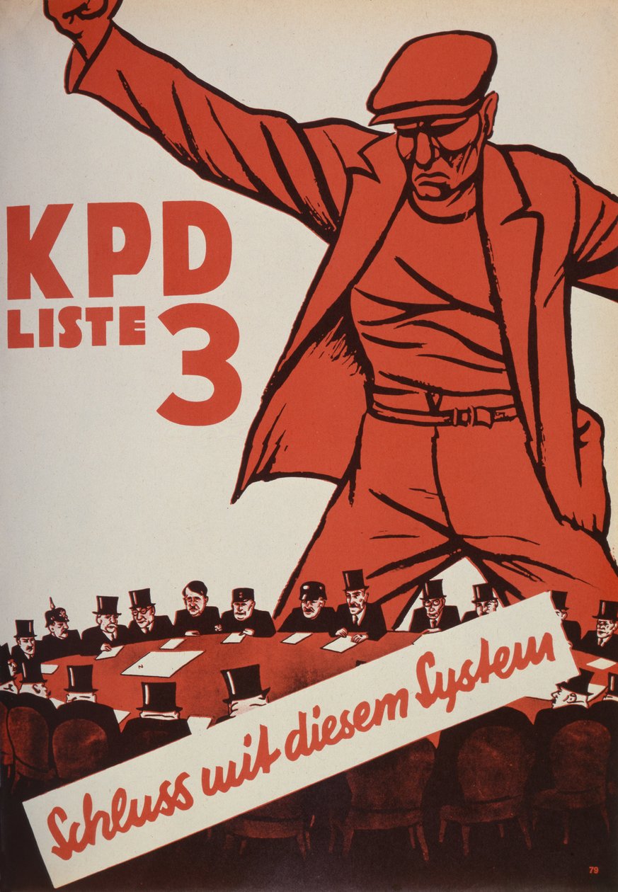 Komünist Parti seçim afişi, 1932 by German School