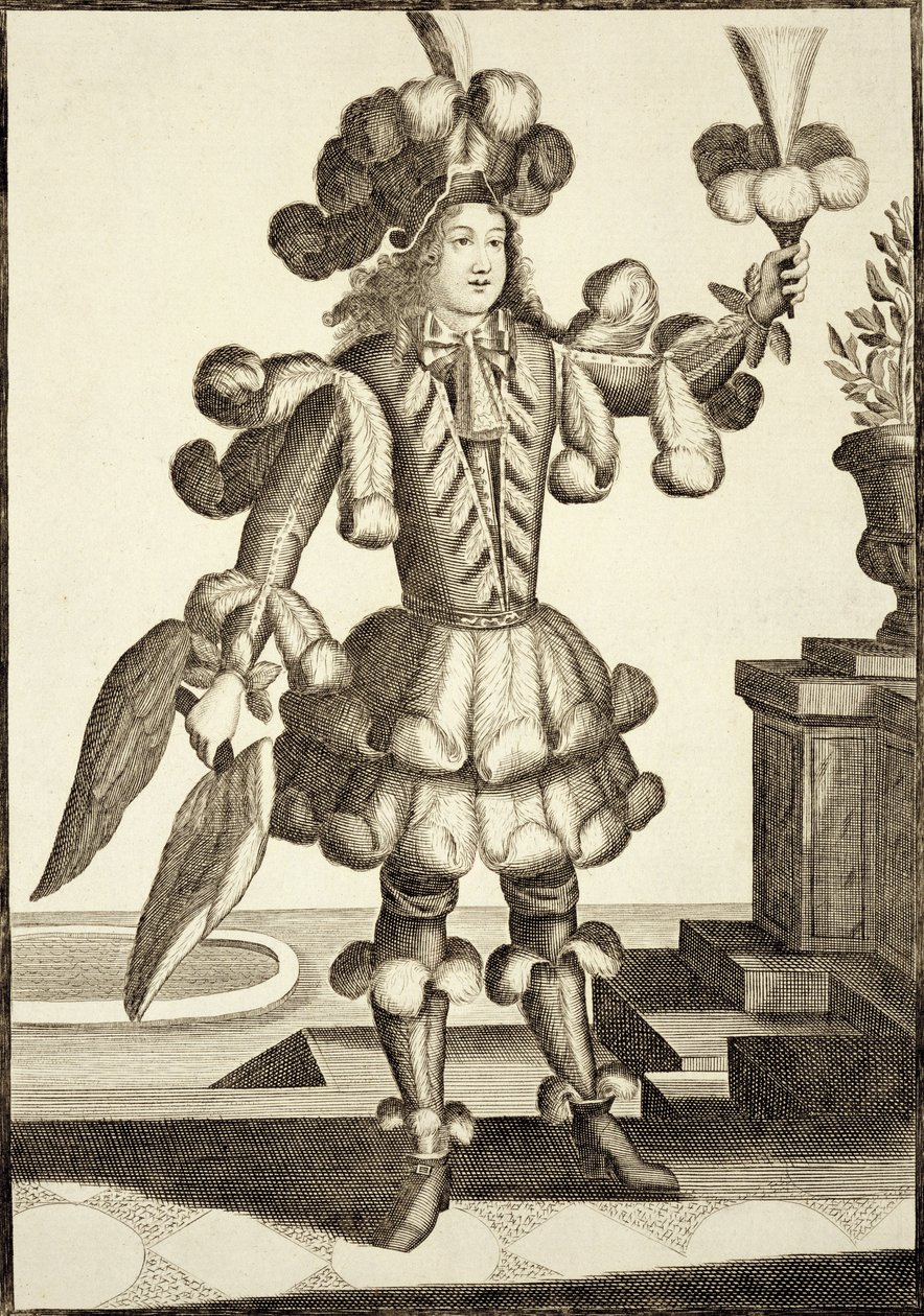 Tüy Satıcısı için kostüm, bar. Gerard Valck (16512-1726) c.1690 tarafından by German School