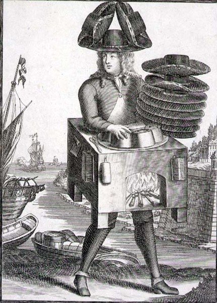 Şapkacı için kostüm, bar. Gerard Valck (1651/2-1726) c.1690 (gravür) by German School