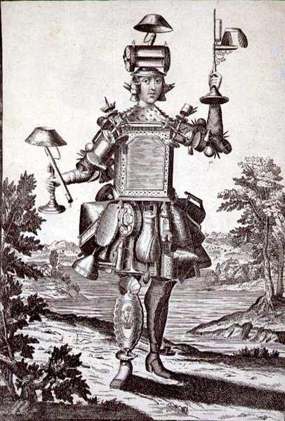 Bir Tenekeci için kostüm, bar. Gerard Valck (1651/2-1726) c.1690 (gravür) by German School