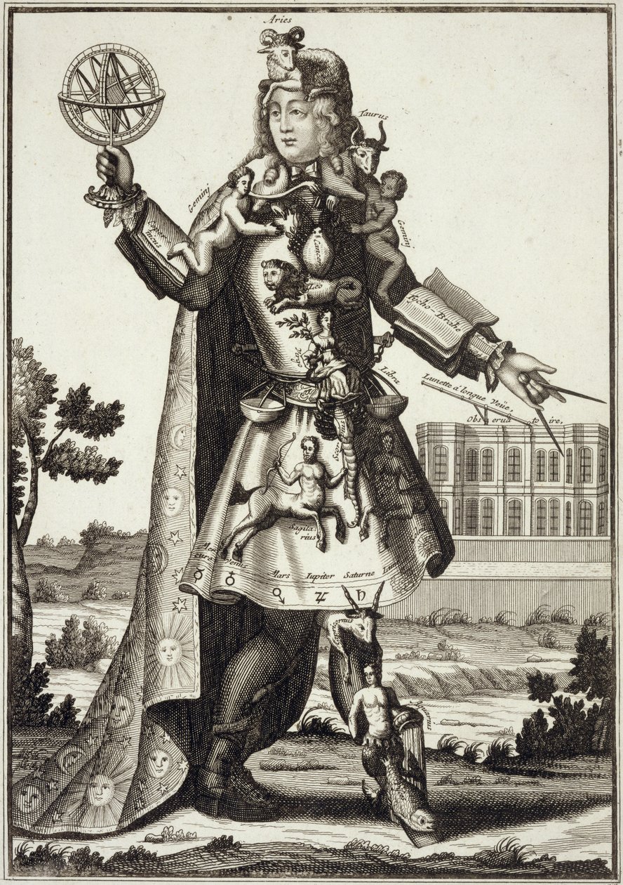 Astrolog için kostüm, pub. Gerard Valck (16512-1726) c.1690 tarafından by German School