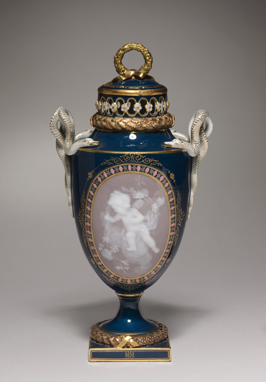 Kapalı Vazo, Meissen Porselen Fabrikası, Almanya, 1881 by German School