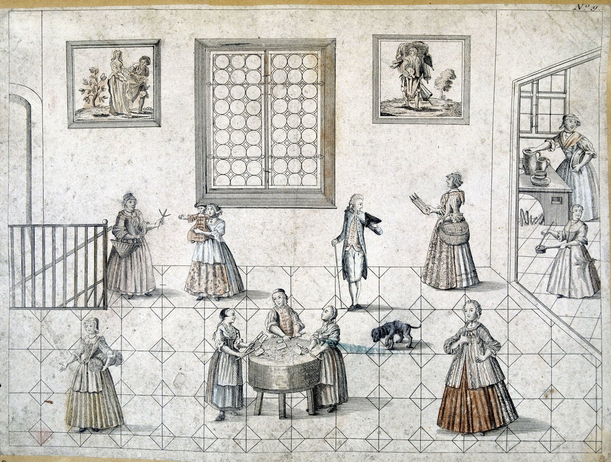 Soyluların ve hizmetçilerinin günlük yaşamı, Almanya by German School