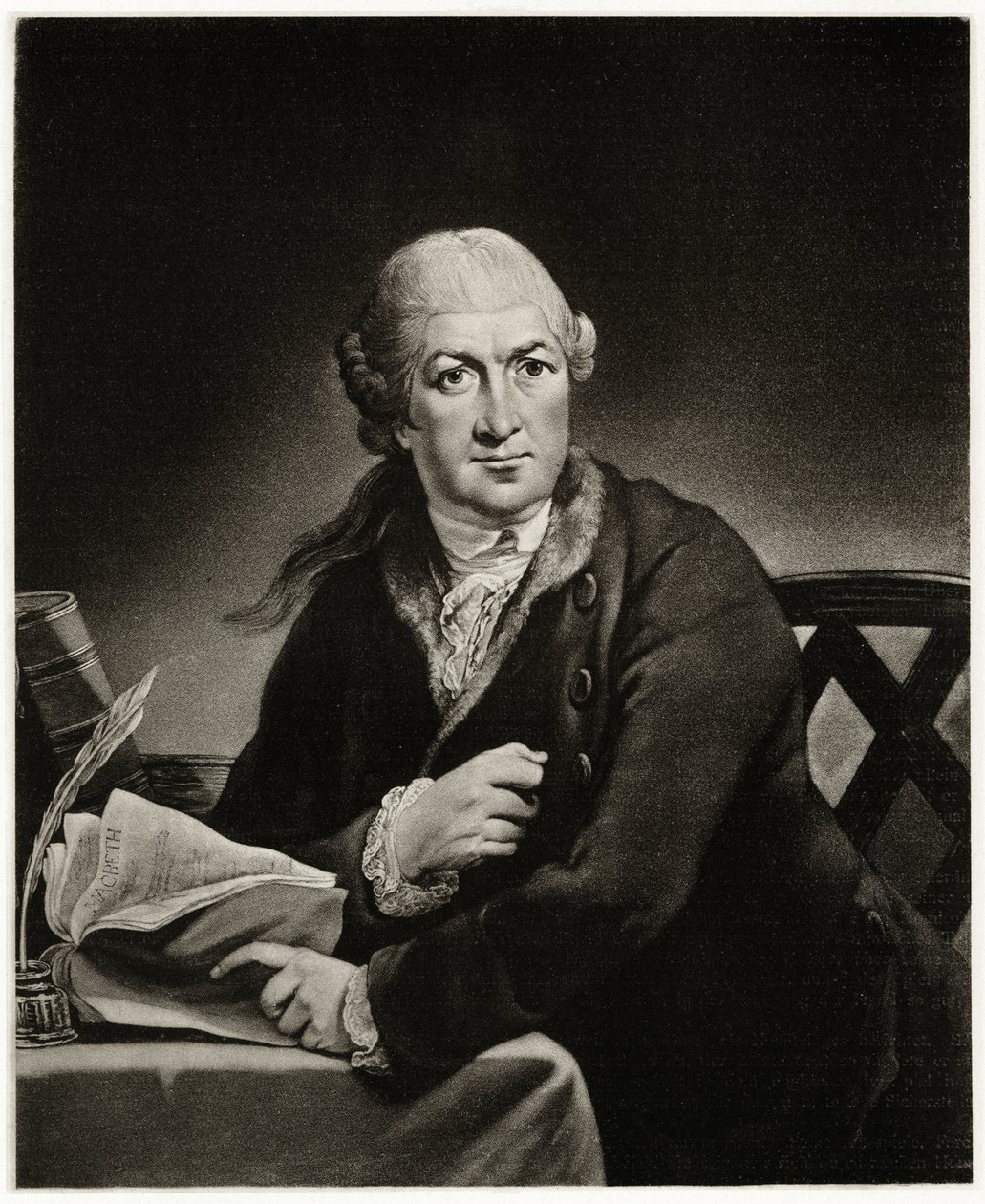 David Garrick, 1884-90 (fototip) by German School