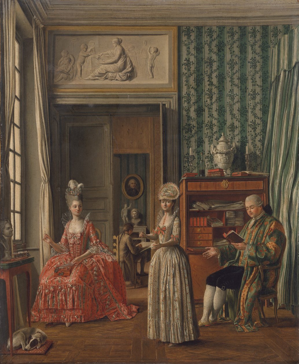 Ev Sahnesi, c.1775-80 by German School