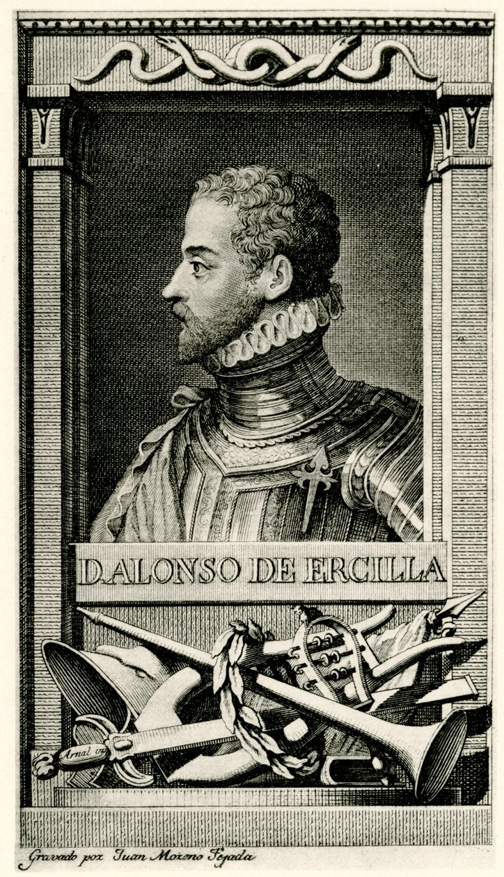 Don Alonso de Ercilla ve Zuniga by German School