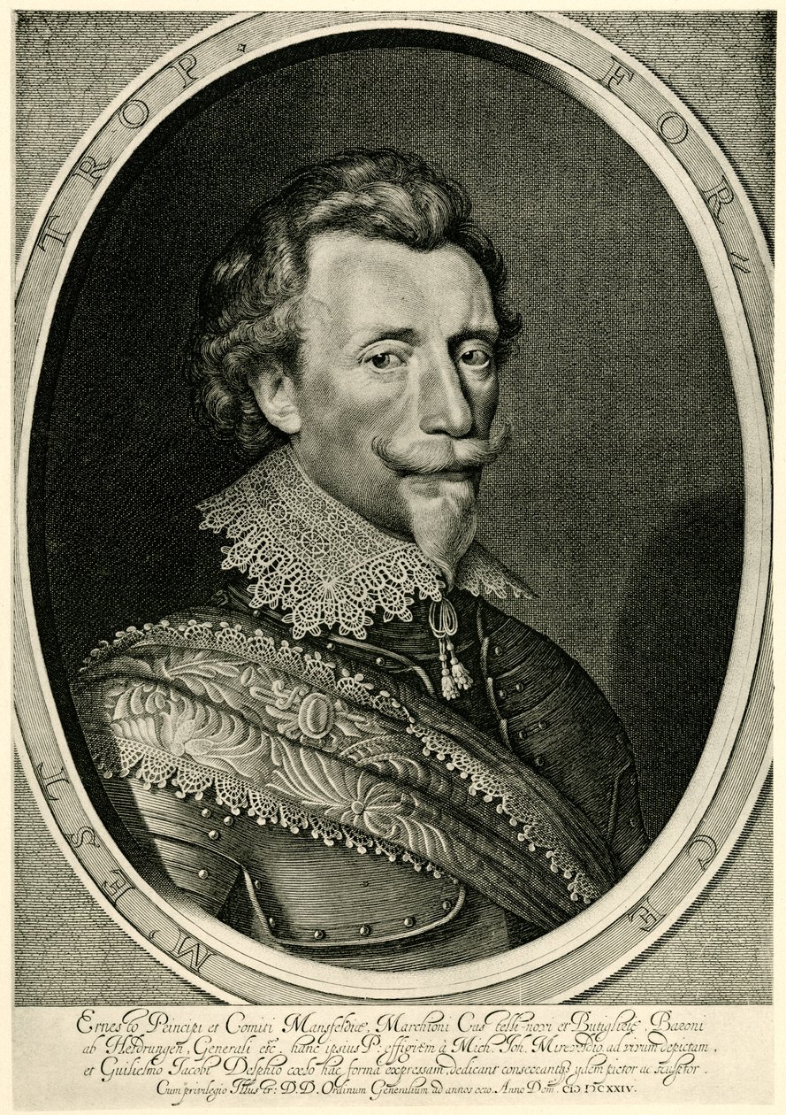 Ernst Graf von Mansfeld by German School