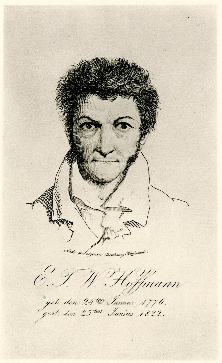 Ernst Theodor Amadeus Hoffmann (1776-1822) 1884-90 (fototip) by German School
