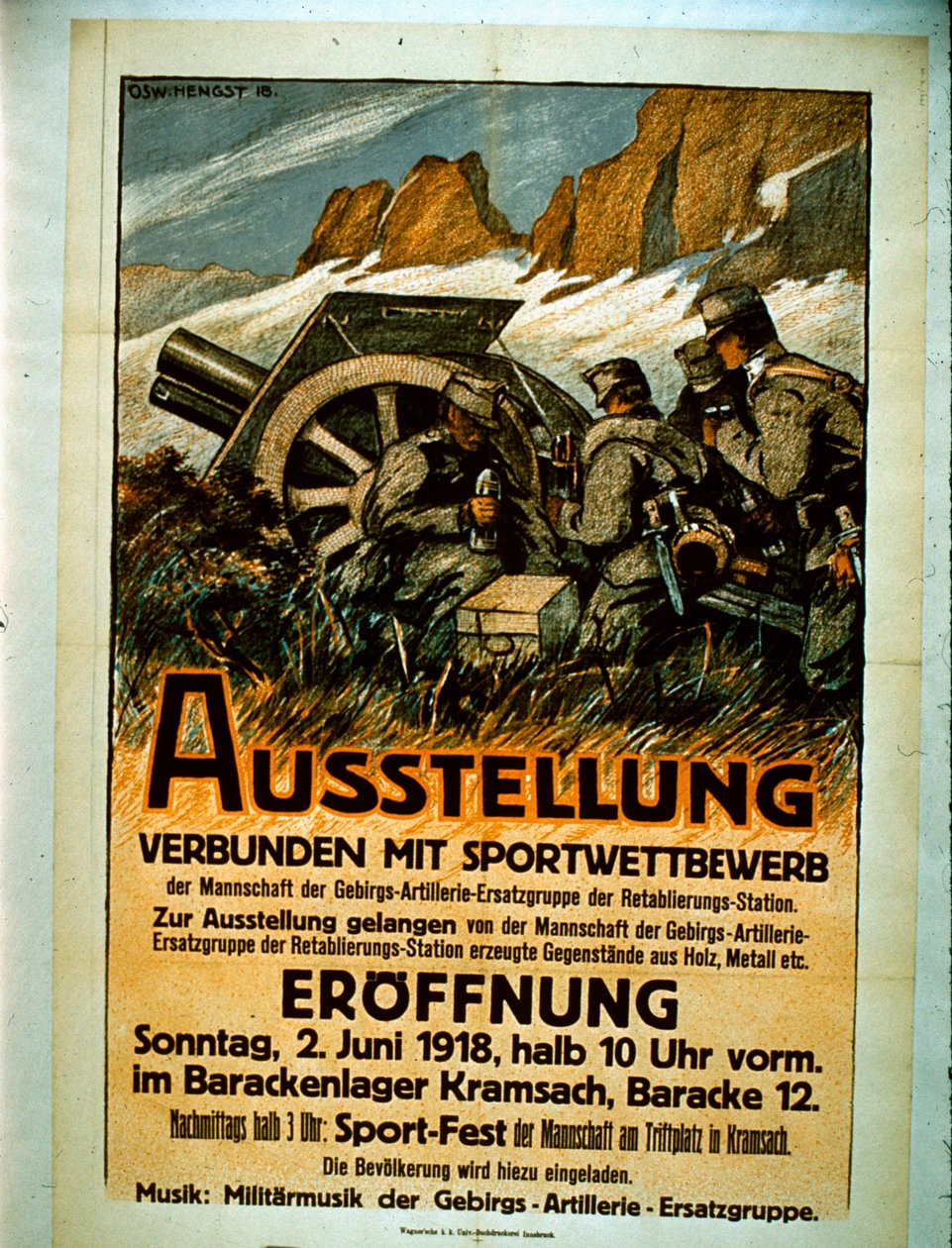 Rekabetçi Sporlar Sergisi, 1918 by German School