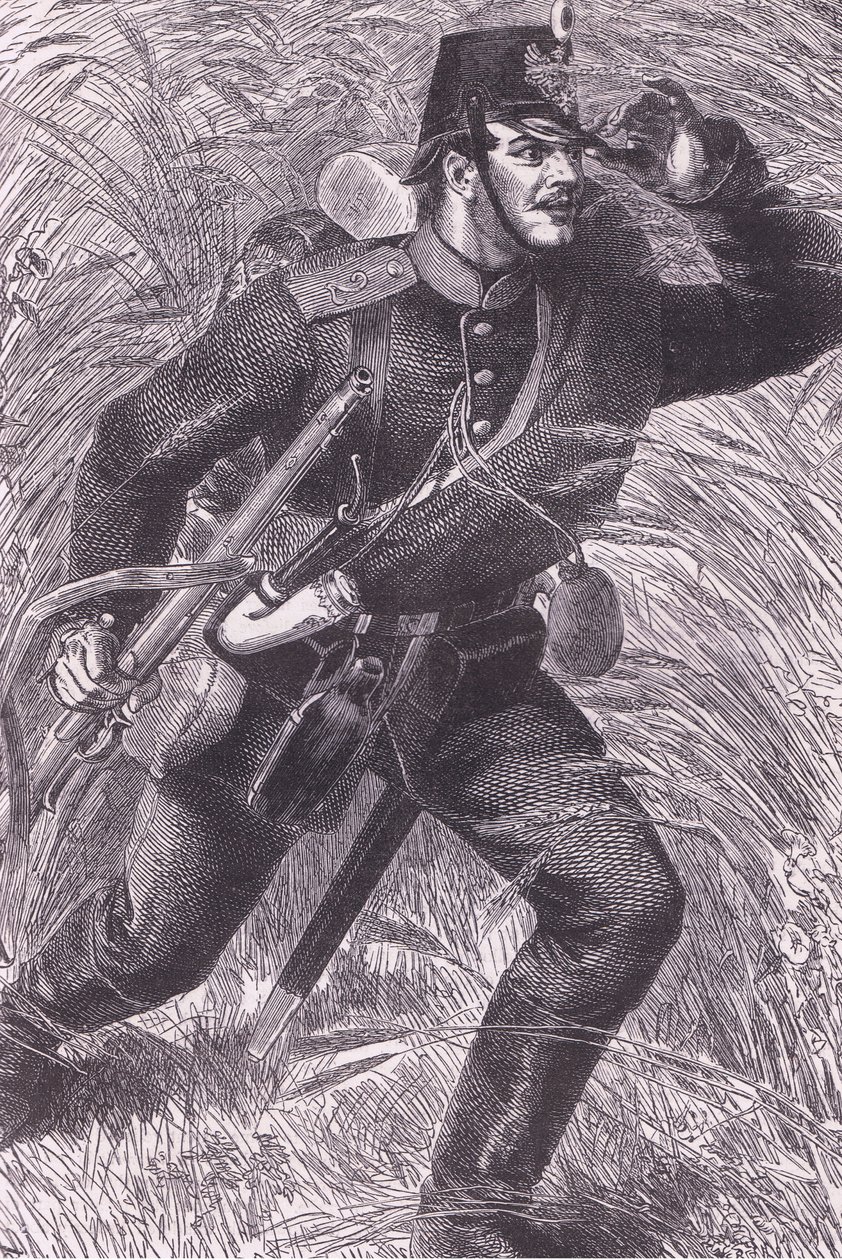 İleri, Cassells History of the War Fransa ve Almanya arasındaki Cassell and Company Limited tarafından yayınlanmıştır, c.1890 (lito) by German School