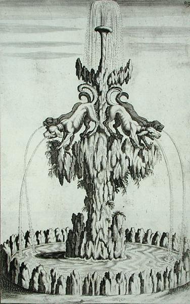 Köpekli çeşme, Georg Andreas Bockler (1617-85) tarafından 