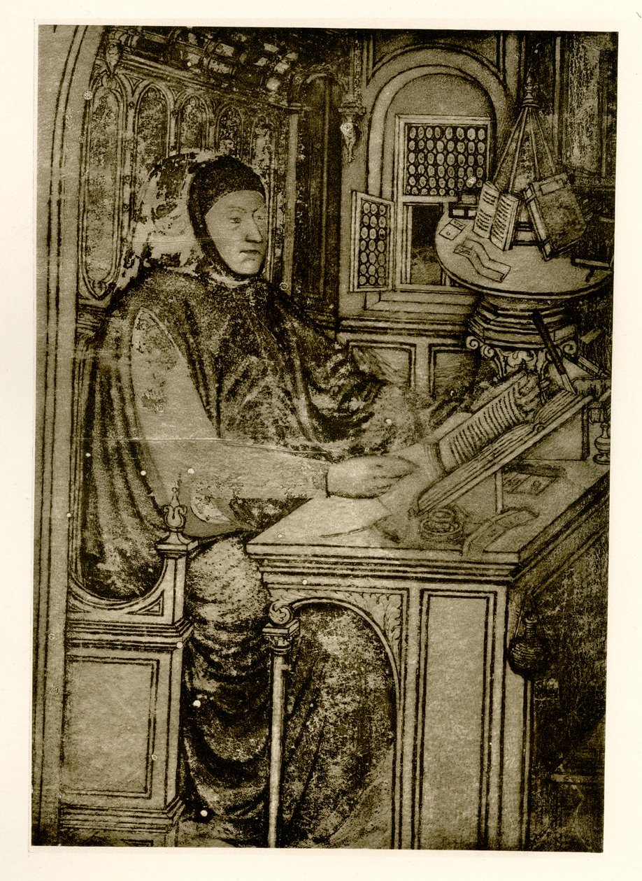 Francesco Petrarca, 1884-90 (fototip) by German School
