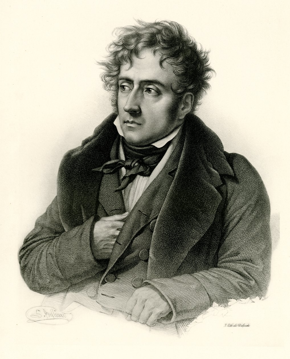 Châteaubriand François René Vikontu by German School