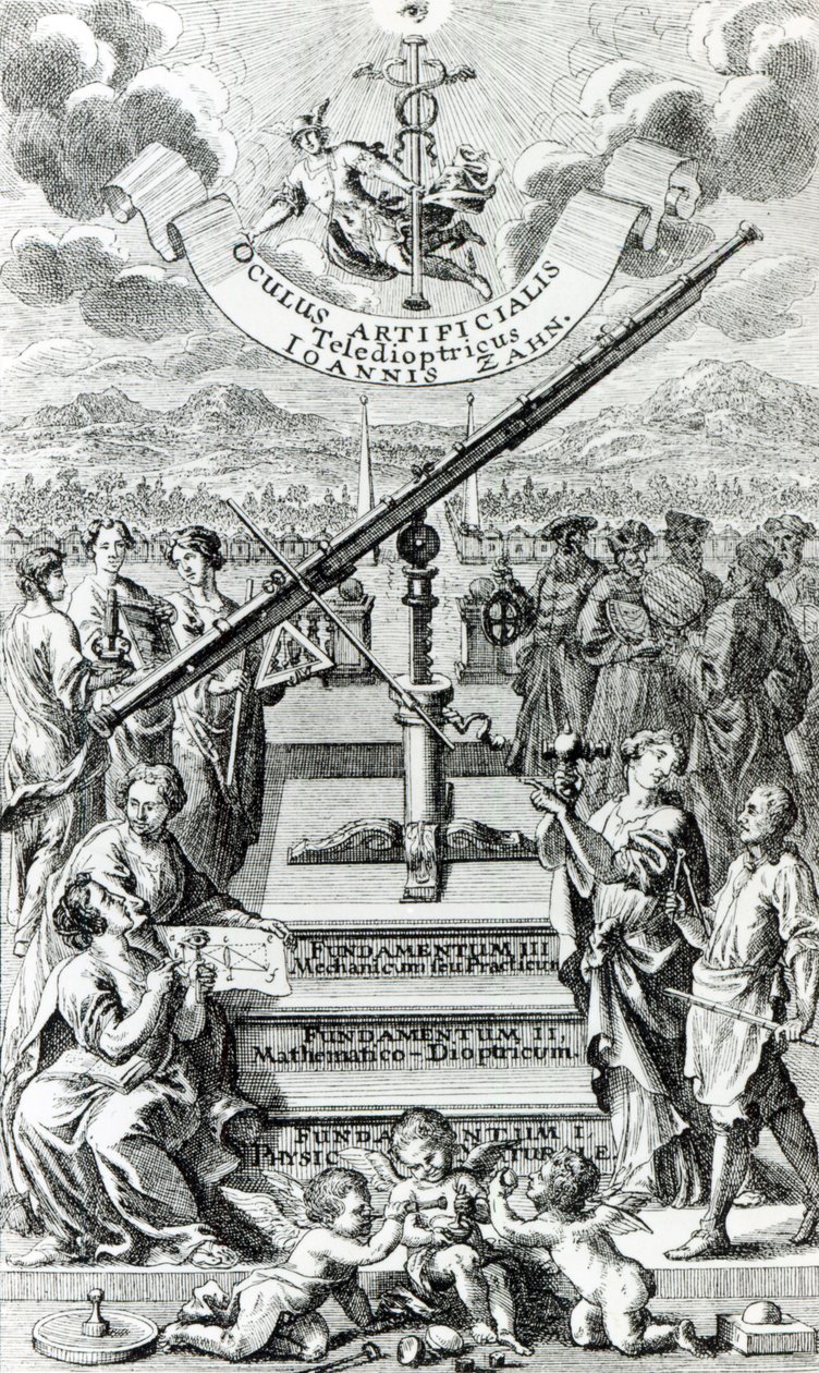 Johann Zahn tarafından yazılan Oculus Yapayis Teledioptricus Sive Telescopium