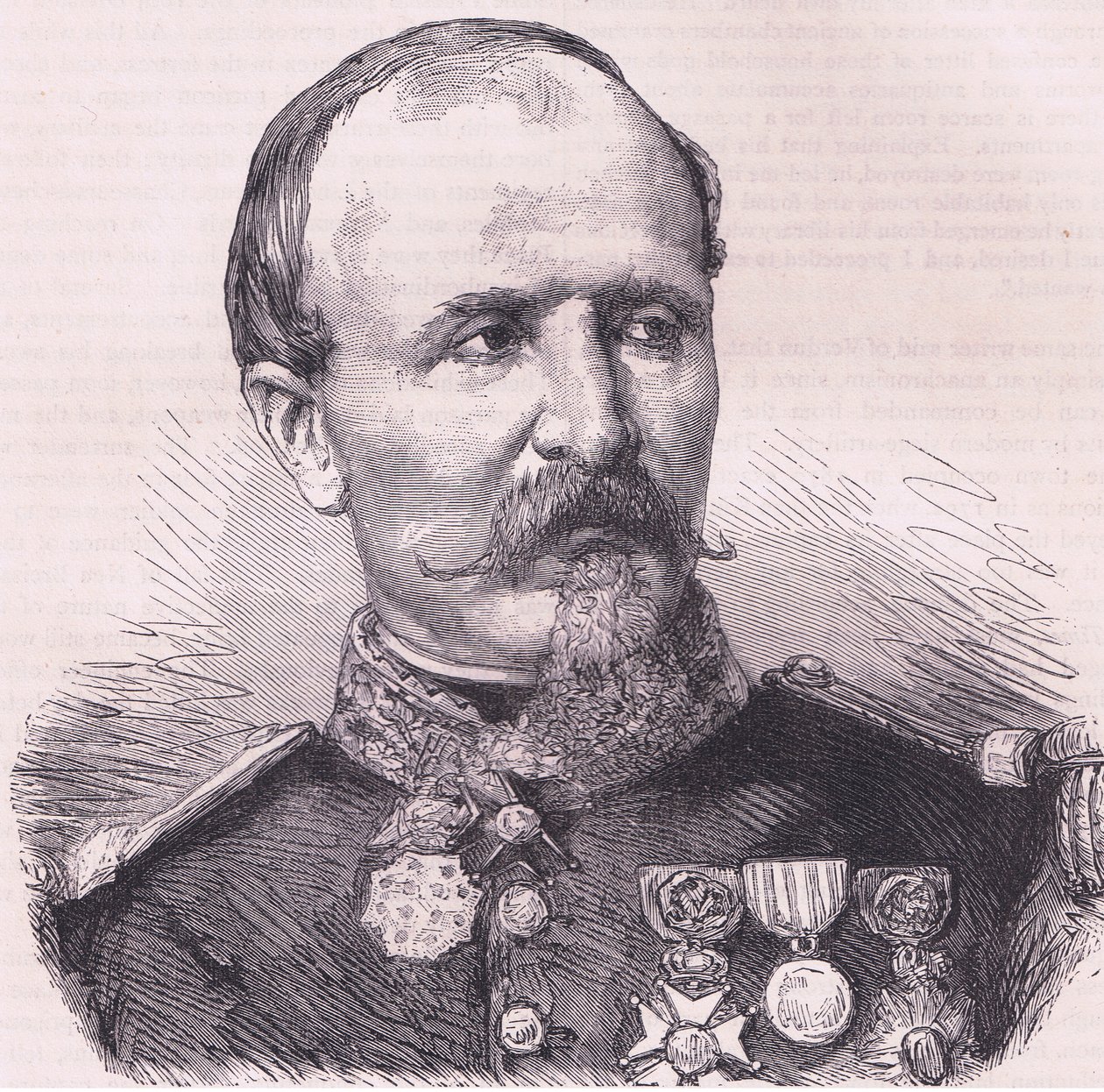 General Chanly, Cassells History of the War of France ve Almanya arasındaki Cassell and Company Limited tarafından yayınlandı, c.1890 (lito) by German School