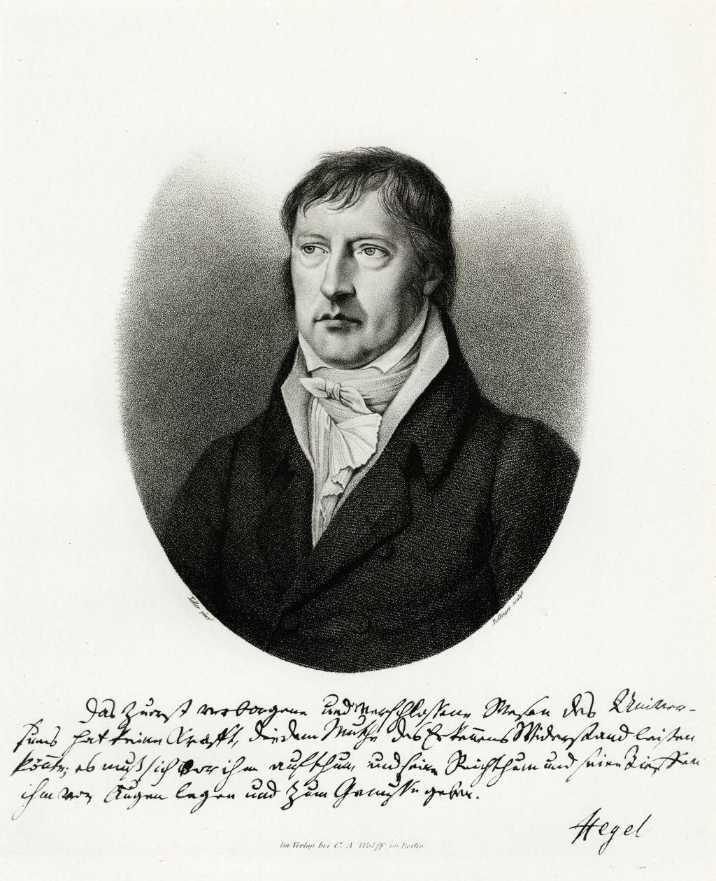 Georg Wilhelm Friedrich Hegel, 1884-90 (fototip) by German School