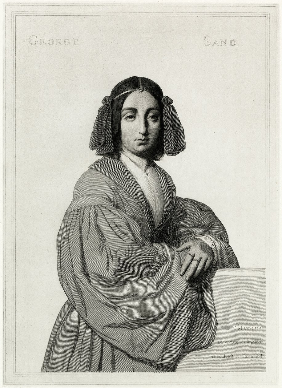 George Sand, 1884-90 by German School