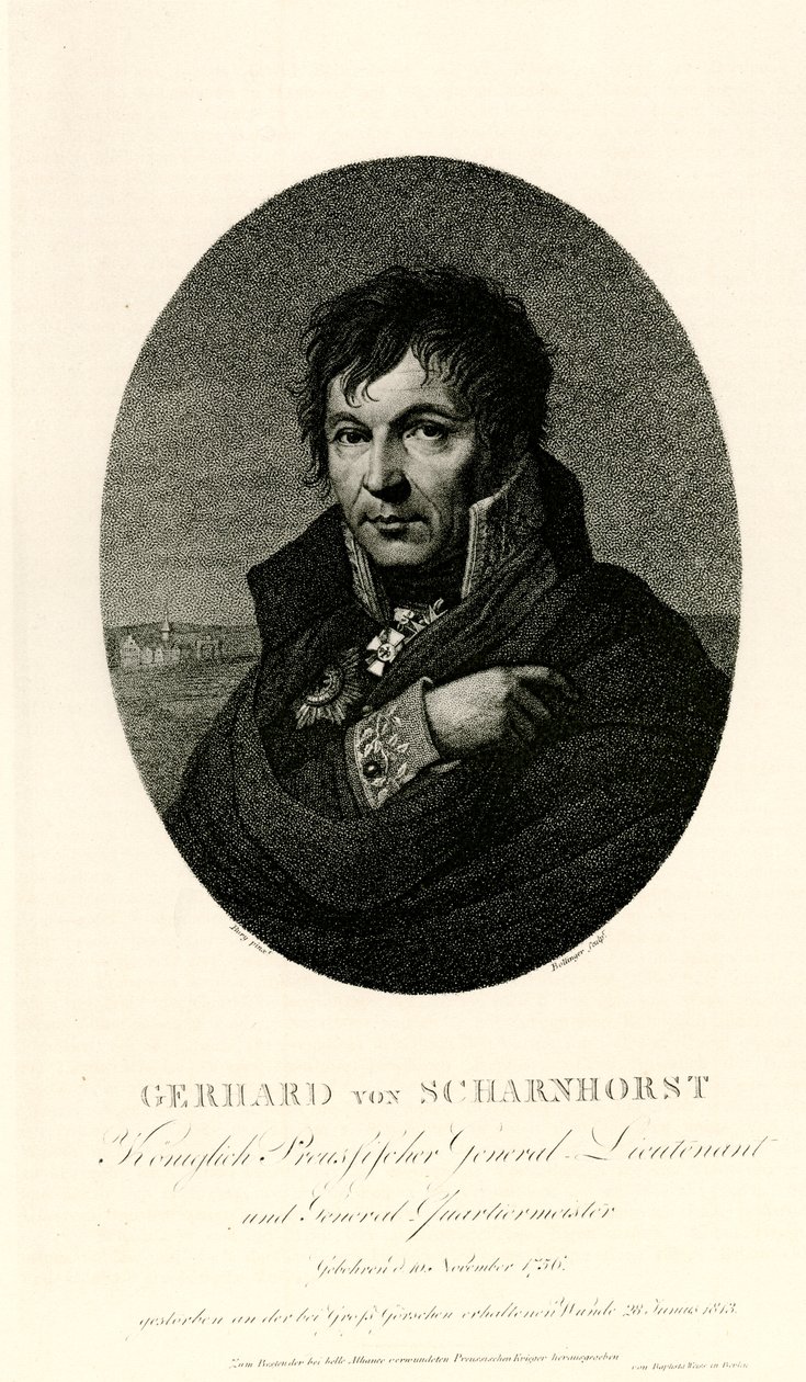 Gerhard Johann David von Scharnhorst, 1884-90 by German School