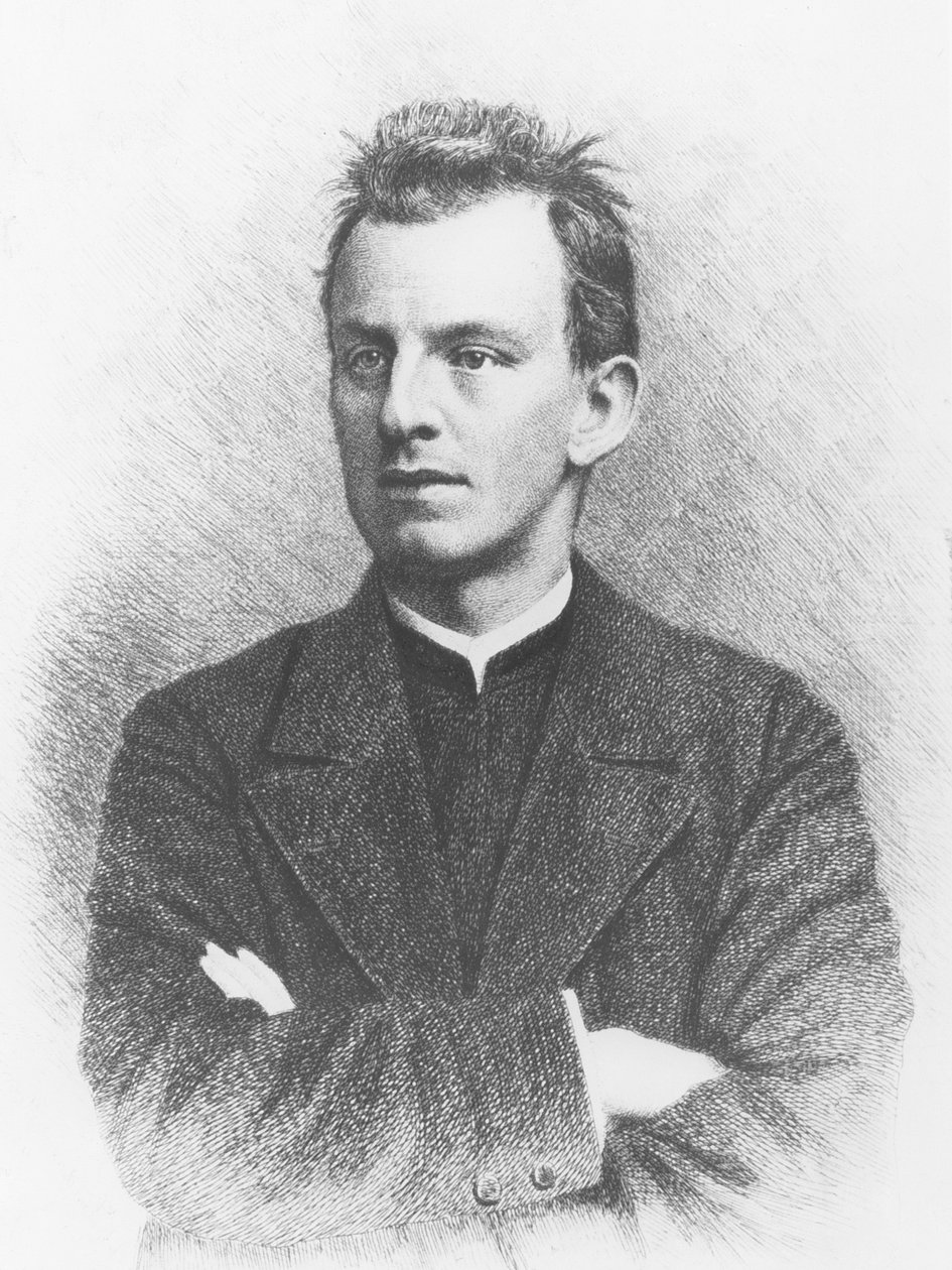 Gerhart Hauptmann (gravür) by German School