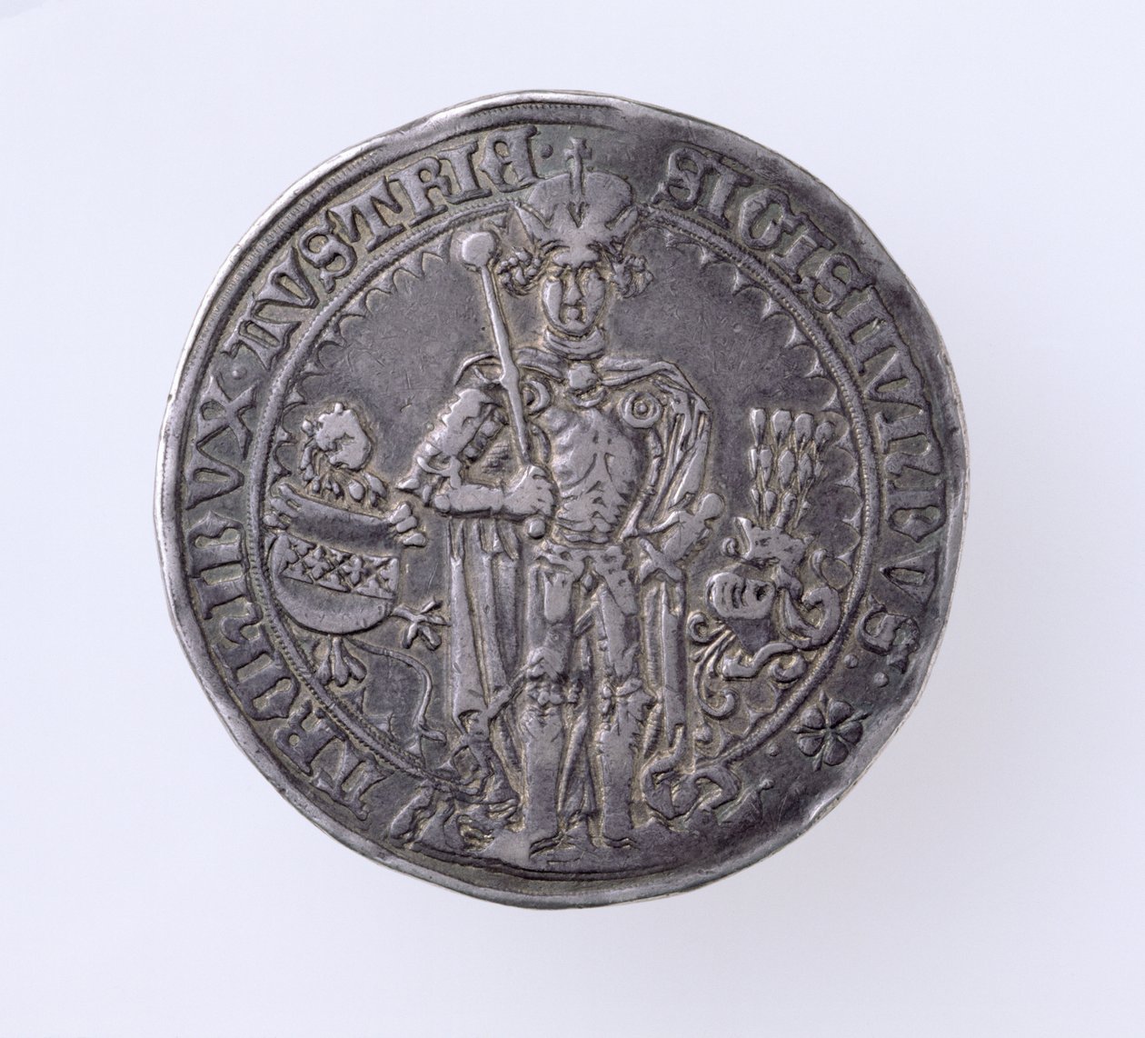 Guildiner of Sigismund (1439-96) Kont Tirol, Hall Mint, 1486 (ön yüz) (gümüş) (tersi için bkz. 168059) by German School