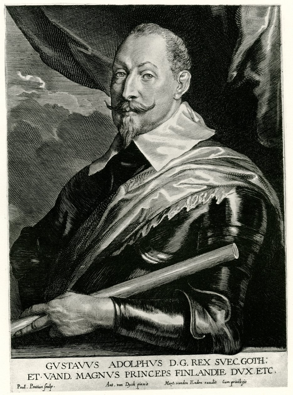 Gustav II Adolf, İsveç Kralı by German School