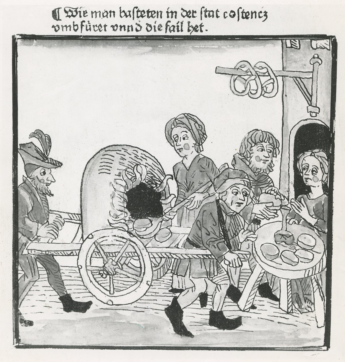 Hawker of Pancakes and Pretzels, 1417