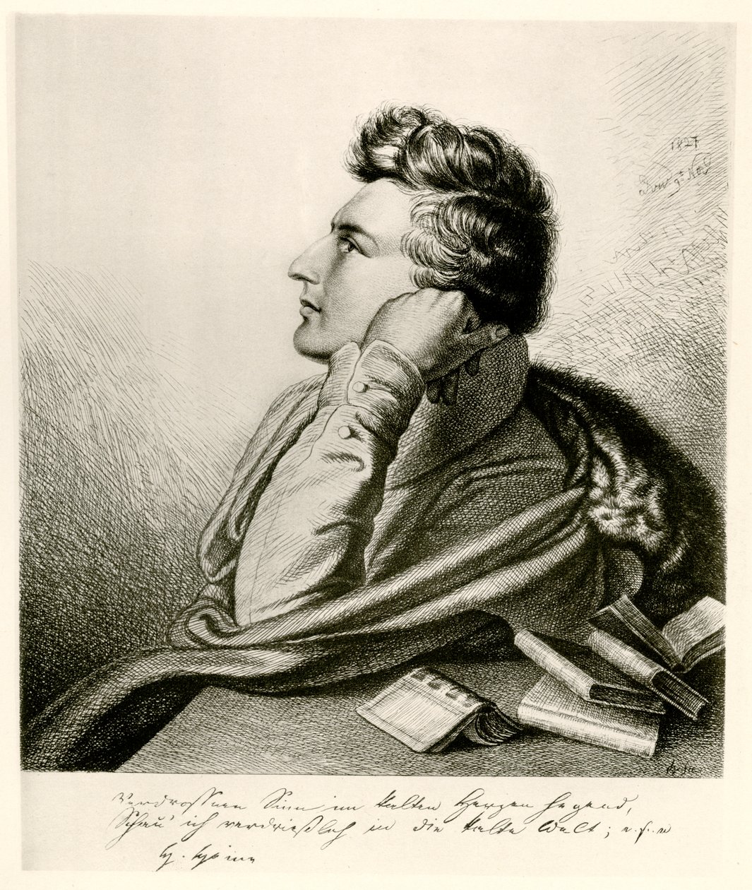 Heinrich Heine, 1884-90 by German School