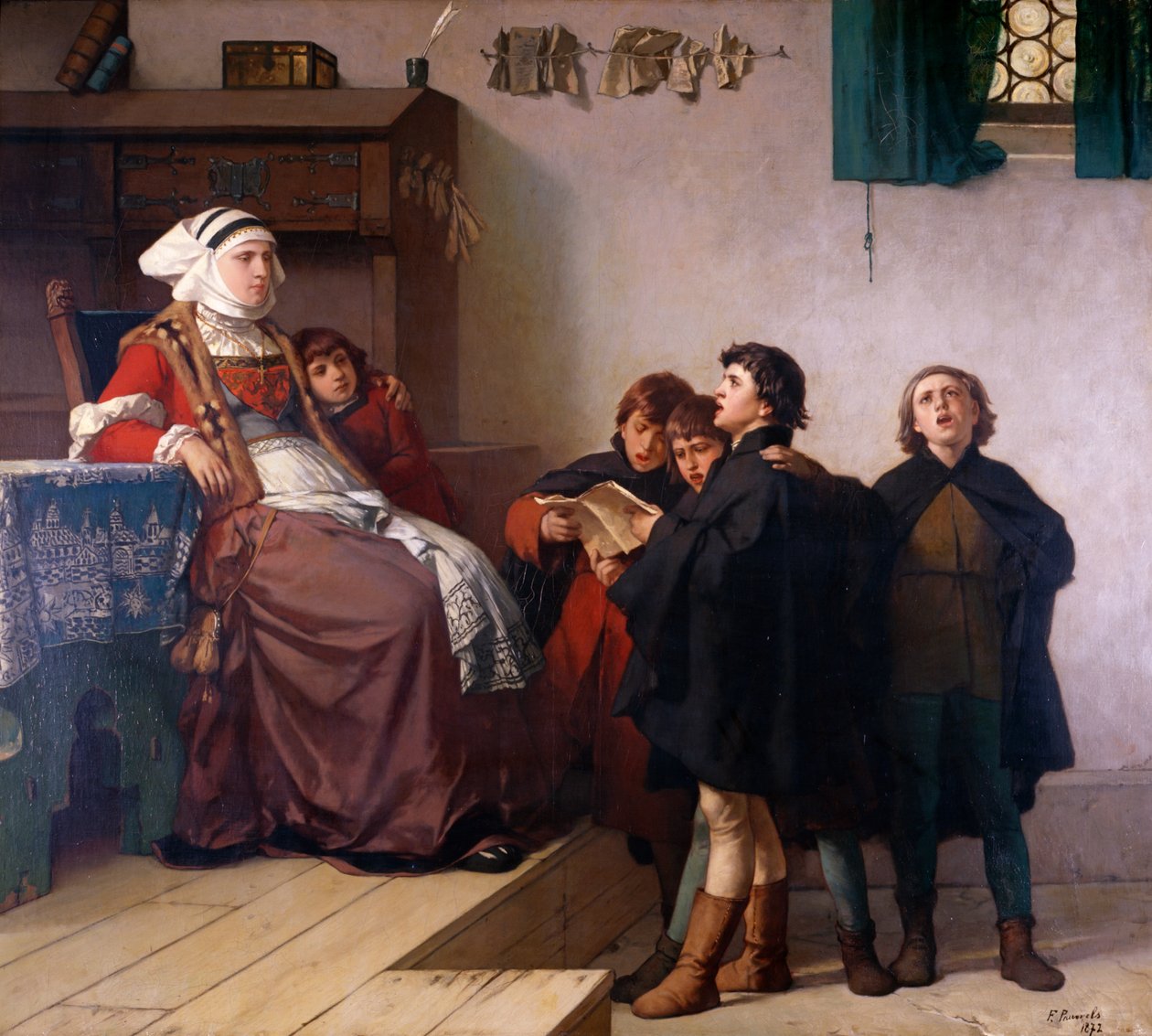 Tarihsel tema, 1872 by German School