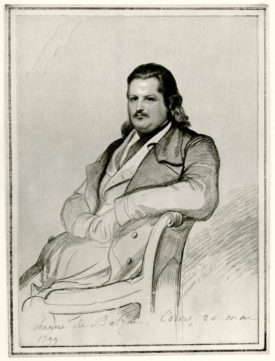 Honoré de Balzac by German School