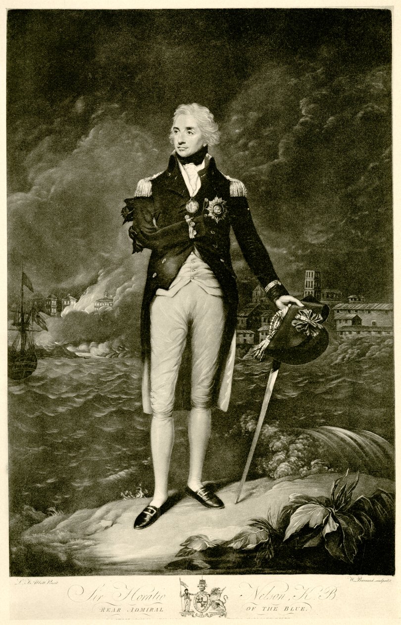 Horatio Lord Nelson, 1884-90 (fototip) by German School