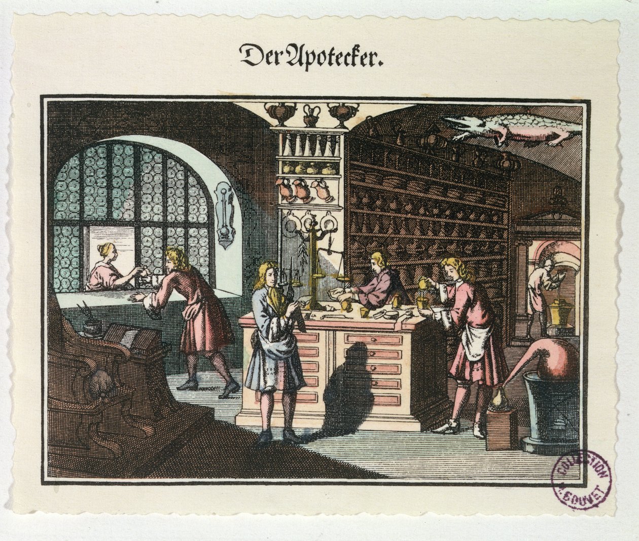Bir Eczacının İçi, c.1700 by German School